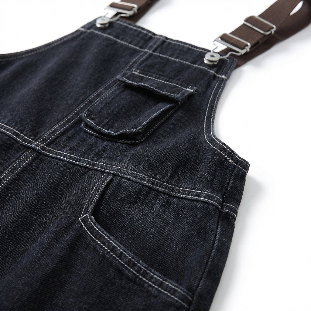 Women's Korean Style Strap Detail Jeans – Trendy Spring Denim