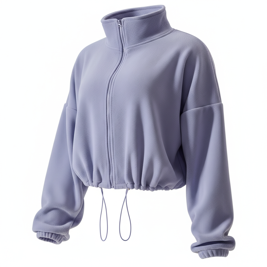 Outdoor Cashmere Sports Coat Women's Autumn Stand Collar Loose