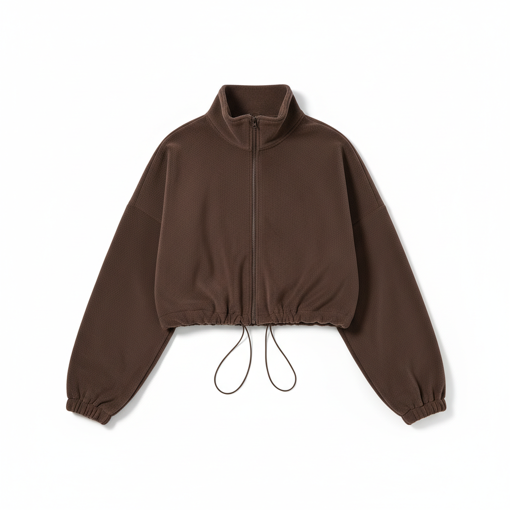 Outdoor Cashmere Sports Coat Women's Autumn Stand Collar Loose