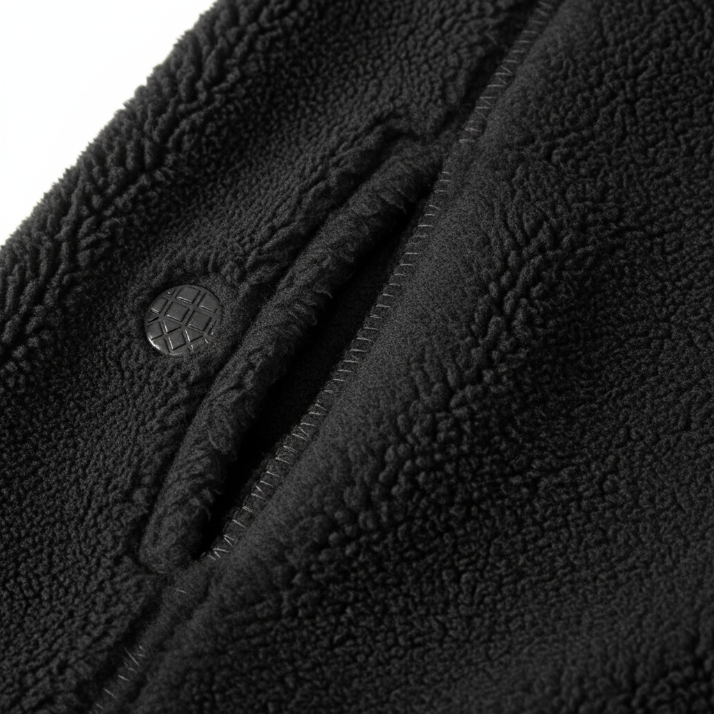 Double Faced Fleece Warm High Neck Sweater Women Cardigan