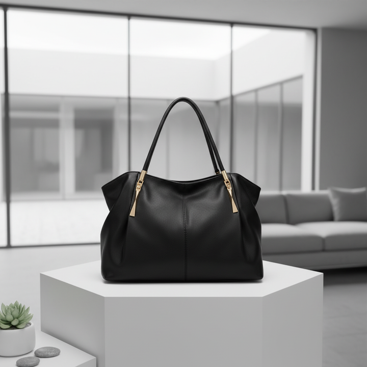 Women’s Large Capacity Vegan Leather Handbag – Elegant Shoulder &amp; Tote Bag