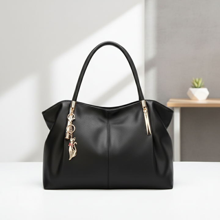 Women’s Large Capacity Vegan Leather Handbag – Elegant Shoulder &amp; Tote Bag
