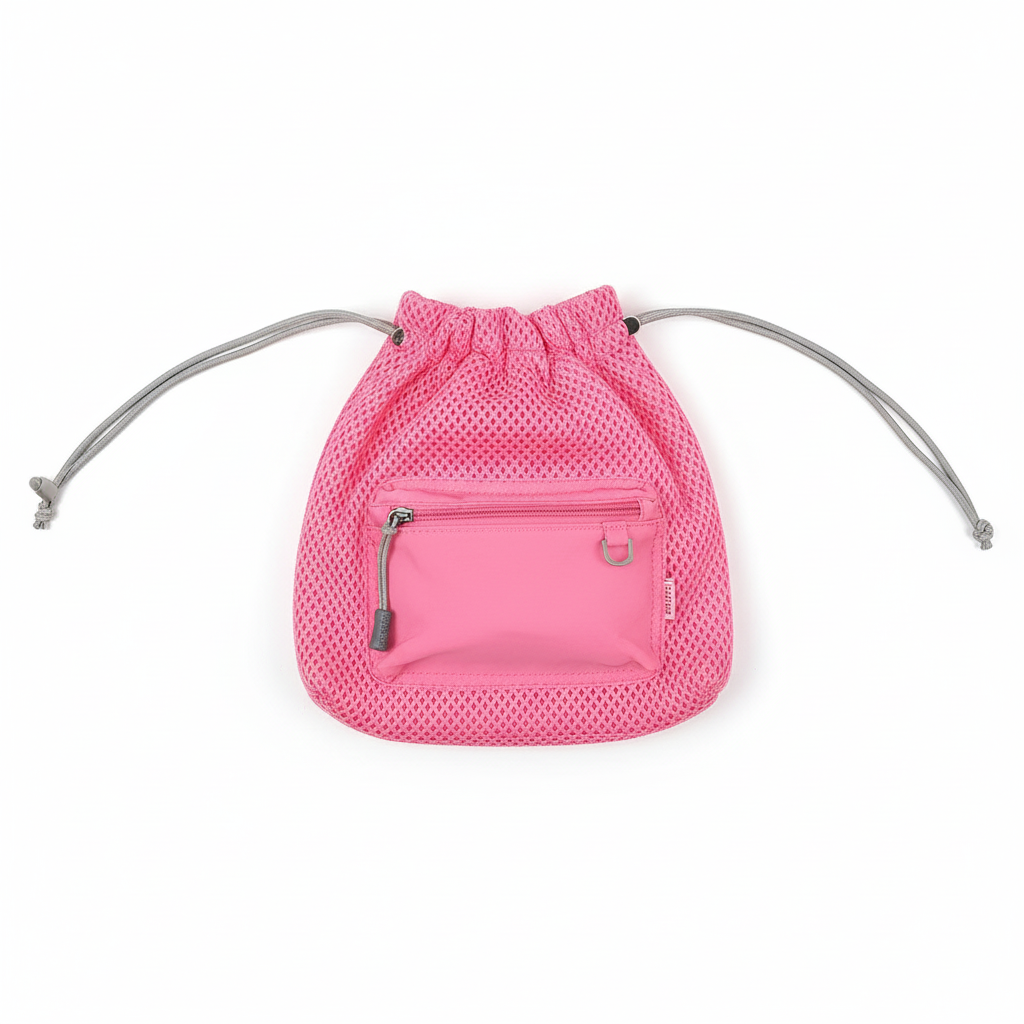 Women's Drawstring Bucket Shoulder Bag – Casual Polyester Crossbody Bag