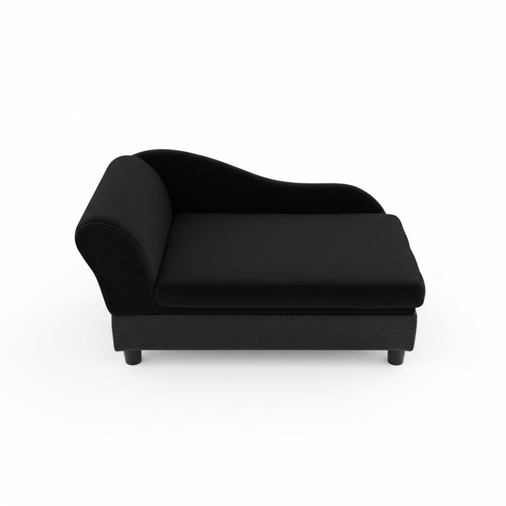 Pet Sofa Bed Couch with Storage, Pet Sofa for Cats and Small Dogs, Black