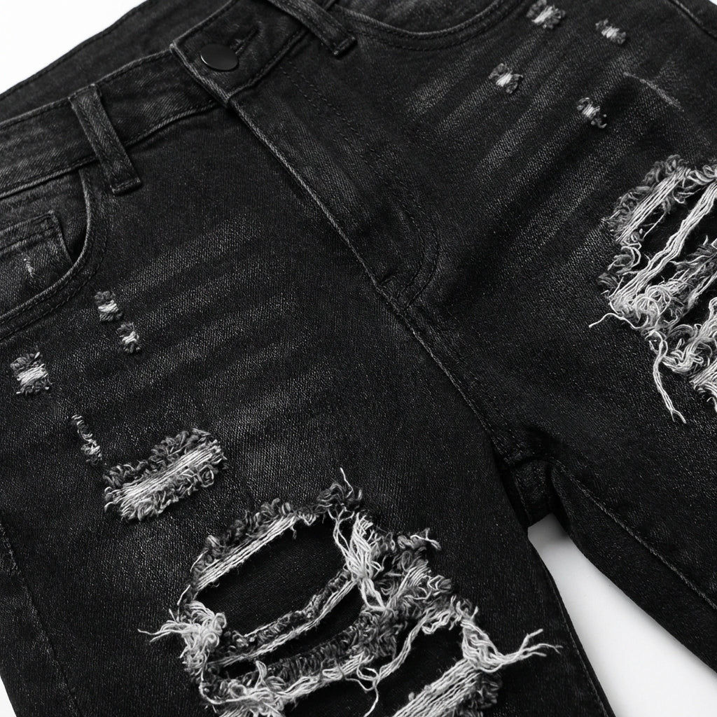 Versatile Women's High Waisted Elastic Ripped Tight Jeans, High-quality, Easy To Fit, Comfortable And Fashionable - Street Style Sexy Basic Jeans, Women's Jeans And Clothing