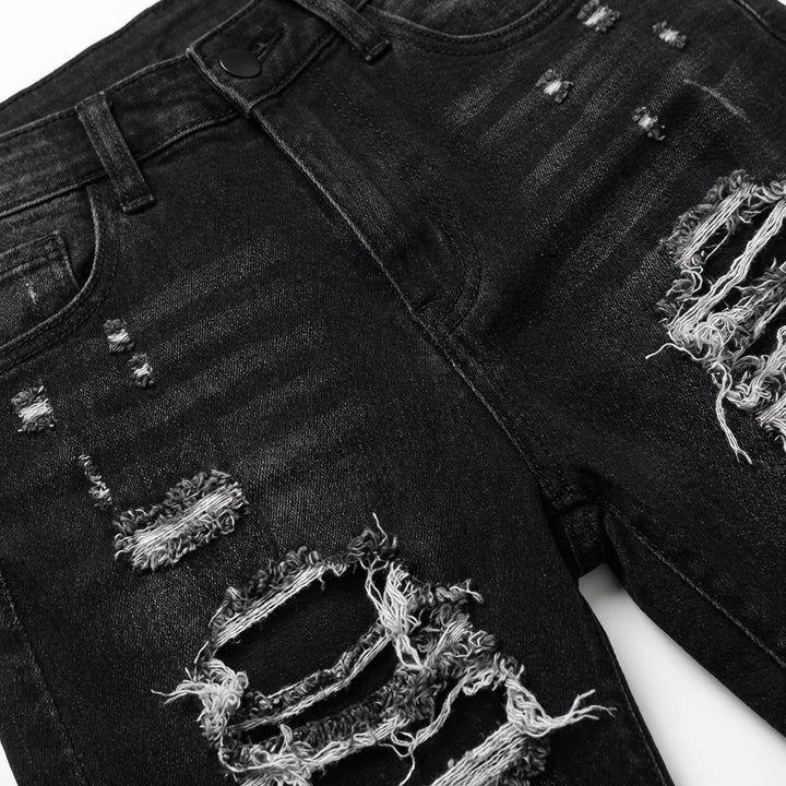 Versatile Women's High Waisted Elastic Ripped Tight Jeans, High-quality, Easy To Fit, Comfortable And Fashionable - Street Style Sexy Basic Jeans, Women's Jeans And Clothing