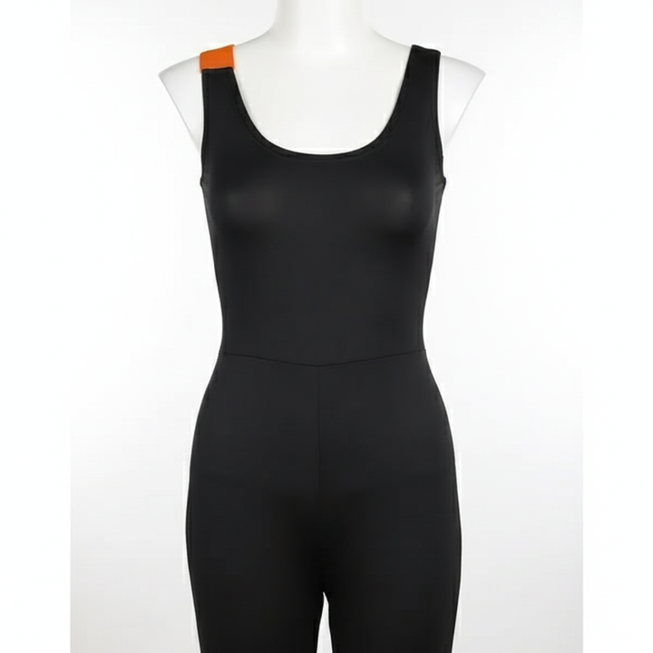 Women's Yoga Workout Jumpsuit – Sleeveless Stretch Fitness Bodysuit