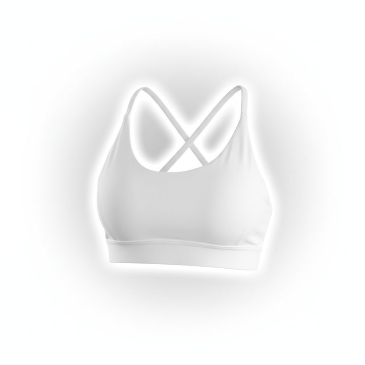 Back Mesh Triangle Push-Up Sports Bra – Racerback Padded Yoga &amp; Gym Bra