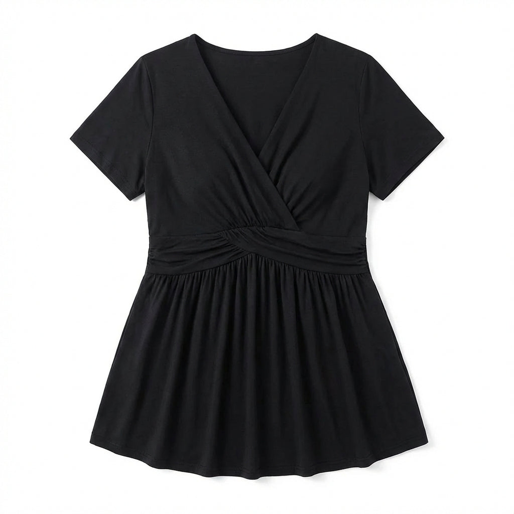 Women's Plus Size T-shirt V-neck Top