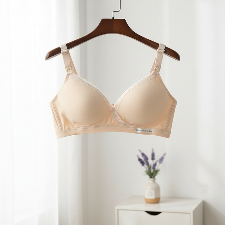 Cross-type Breastfeeding Bra, No Steel Ring, Double Buckle, Breastfeeding Underwear For Pregnant Women