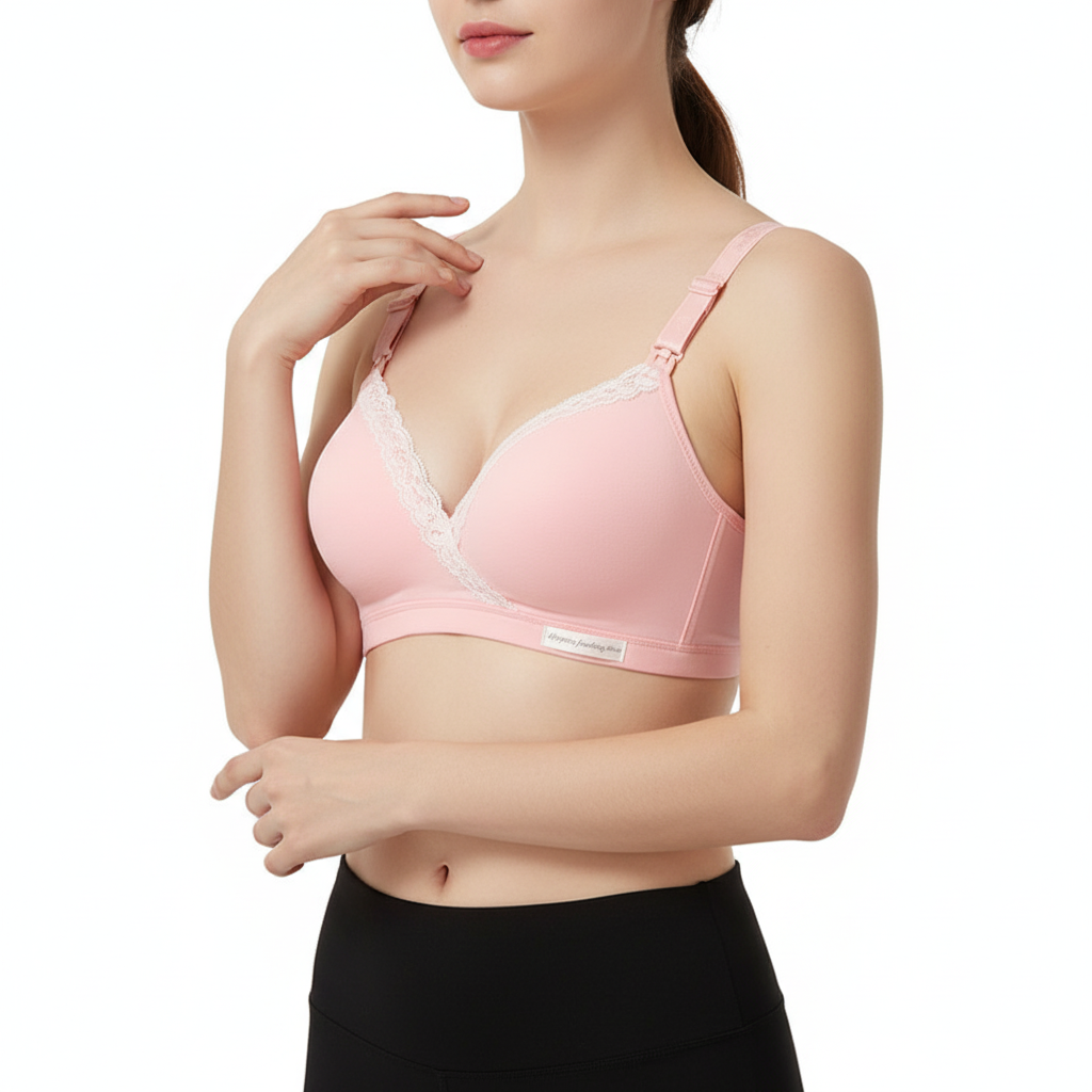 Cross-type Breastfeeding Bra, No Steel Ring, Double Buckle, Breastfeeding Underwear For Pregnant Women