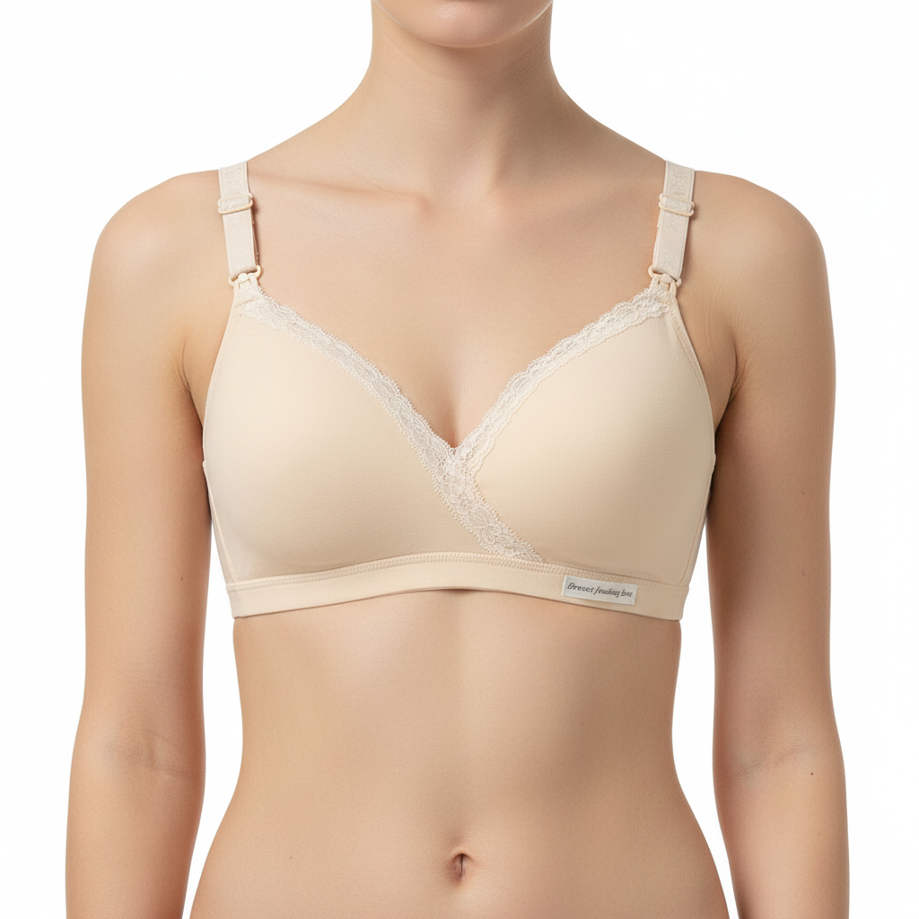 Cross-type Breastfeeding Bra, No Steel Ring, Double Buckle, Breastfeeding Underwear For Pregnant Women