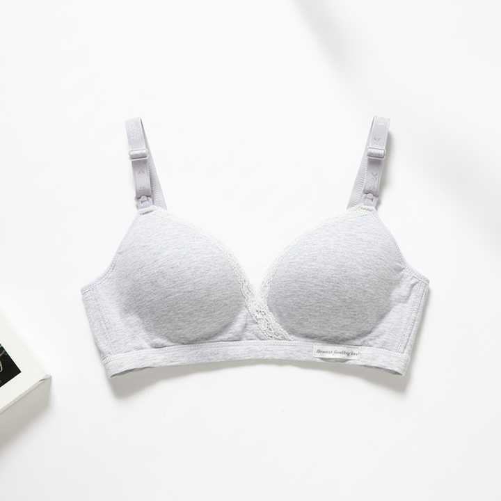 Cross-type Breastfeeding Bra, No Steel Ring, Double Buckle, Breastfeeding Underwear For Pregnant Women