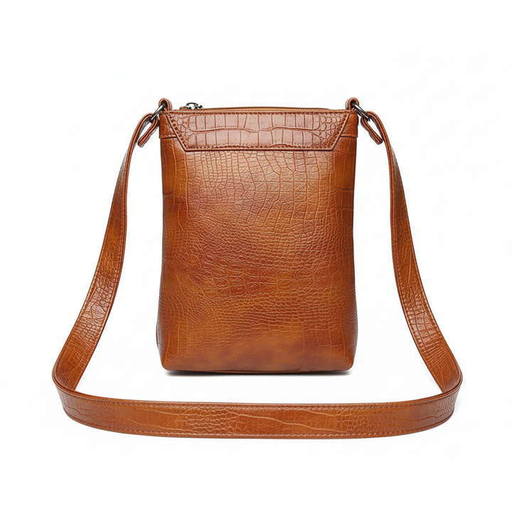 Vintage PU Leather Crossbody Messenger Bag – Women’s Multi Pocket Shoulder Bag