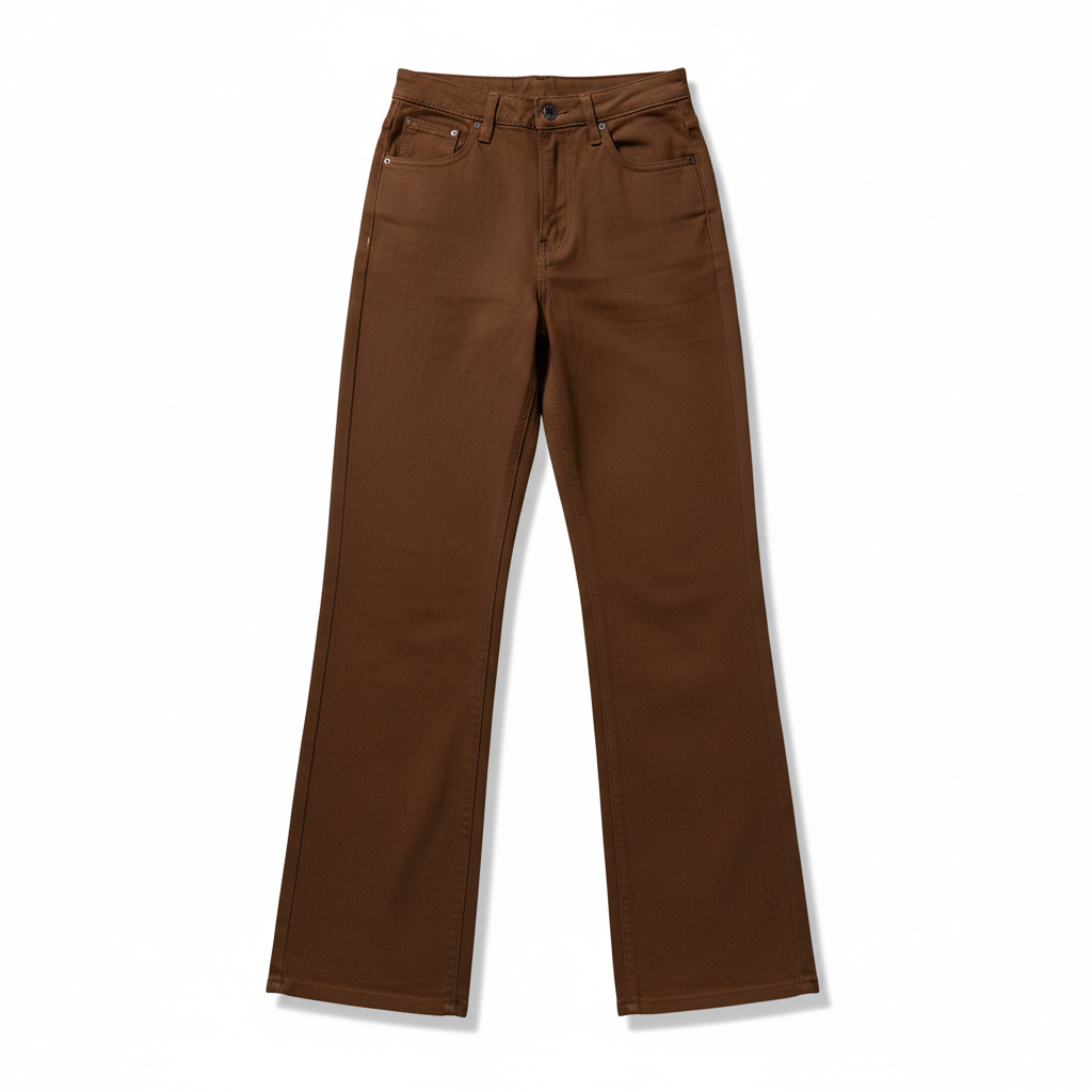 Washed Fashion Straight Jeans Women's Mid Waist
