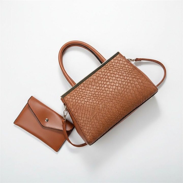 2 In 1 Bold Luxe Structured Handbag - Women's Fashion PU Handbag Custom Made Shoulder Bags Woman Handbag Bag