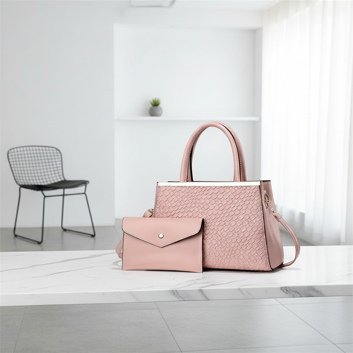 2 In 1 Bold Luxe Structured Handbag - Women's Fashion PU Handbag Custom Made Shoulder Bags Woman Handbag Bag
