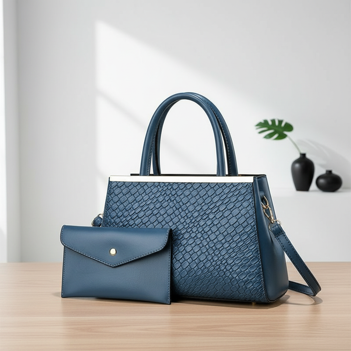 2 In 1 Bold Luxe Structured Handbag - Women's Fashion PU Handbag Custom Made Shoulder Bags Woman Handbag Bag