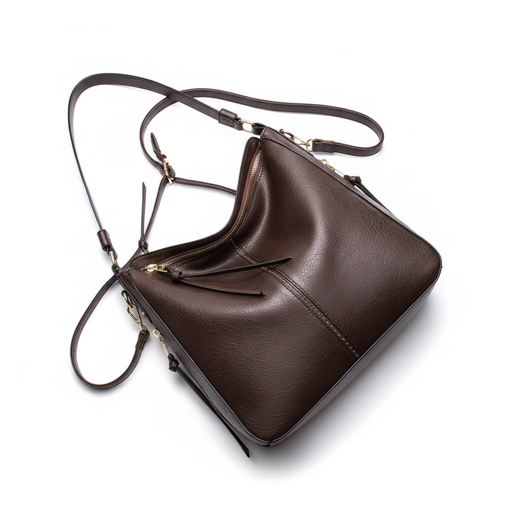 Retro PU Leather Hobo Tote Bag – Women’s Large Capacity Shoulder & Crossbody Handbag