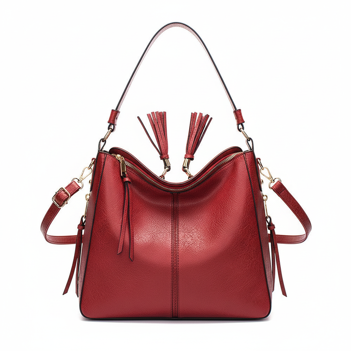 Retro PU Leather Hobo Tote Bag – Women’s Large Capacity Shoulder & Crossbody Handbag