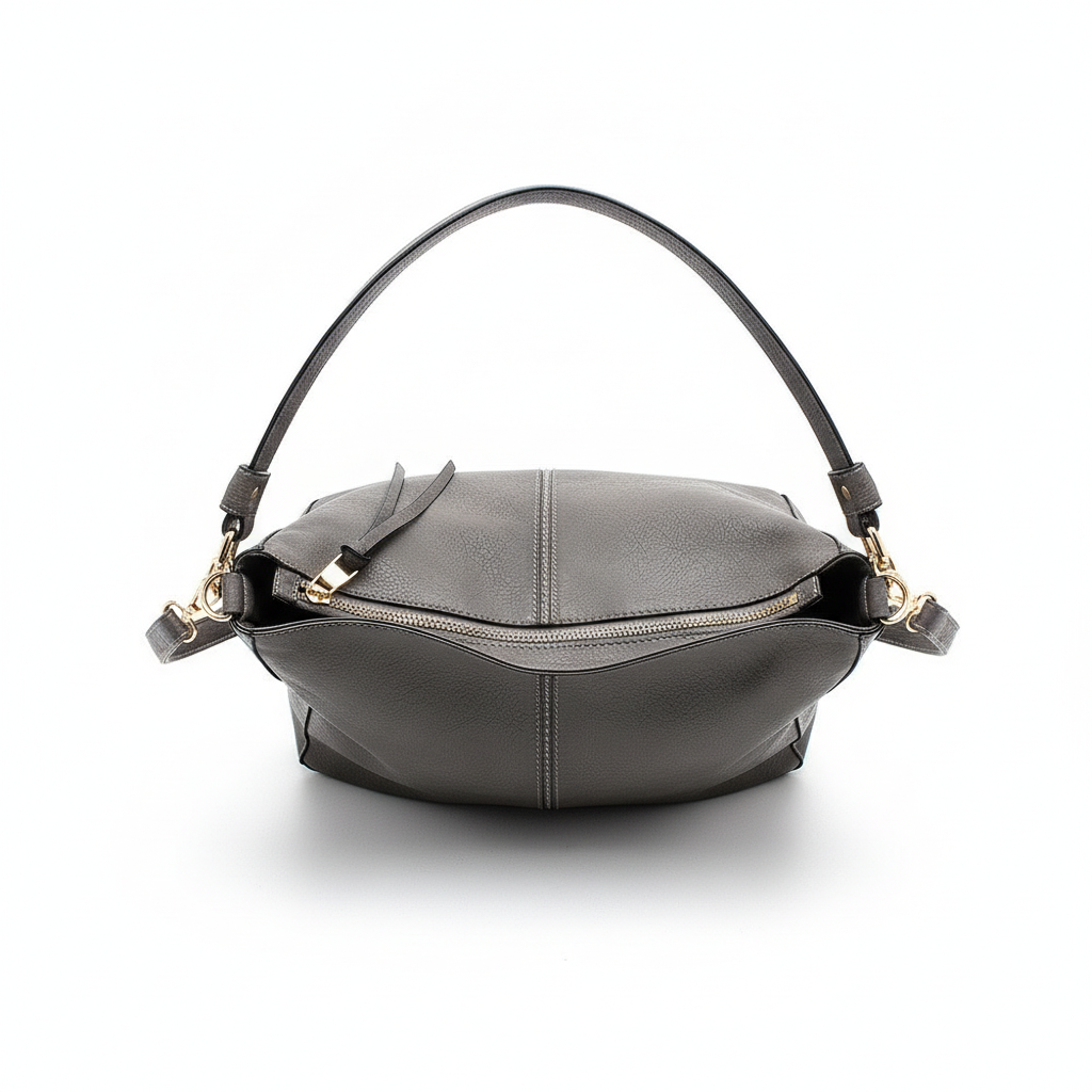 Retro PU Leather Hobo Tote Bag – Women’s Large Capacity Shoulder & Crossbody Handbag