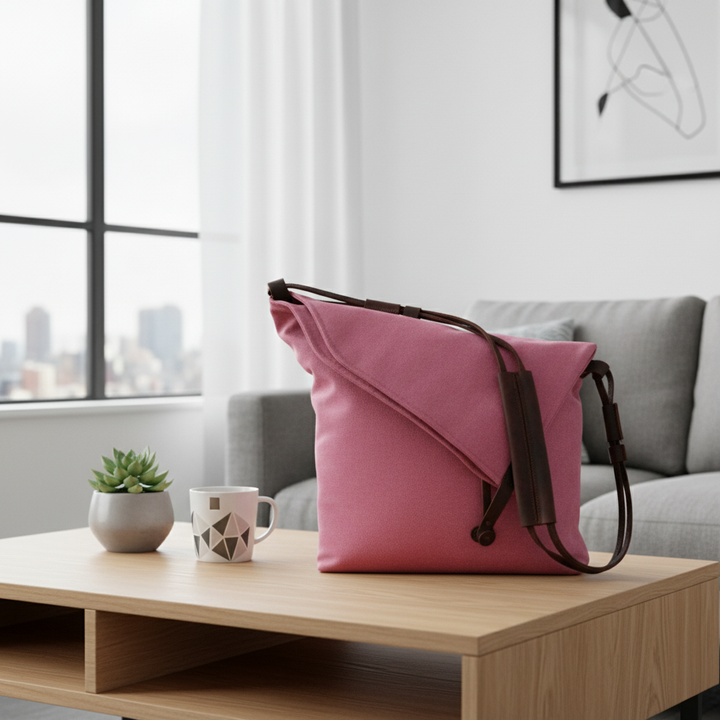Crossbody retro art cloth bag