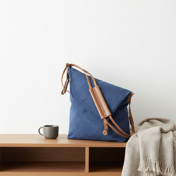 Crossbody retro art cloth bag
