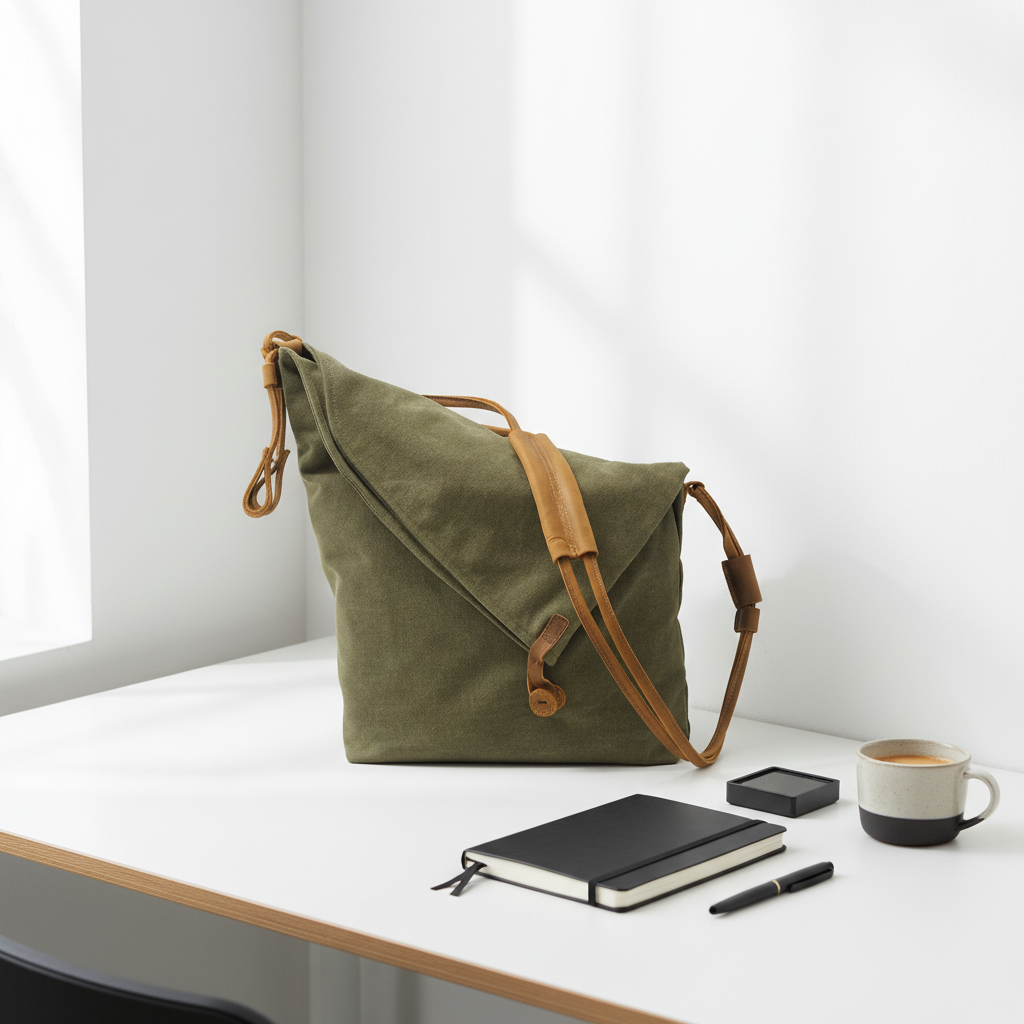 Crossbody retro art cloth bag