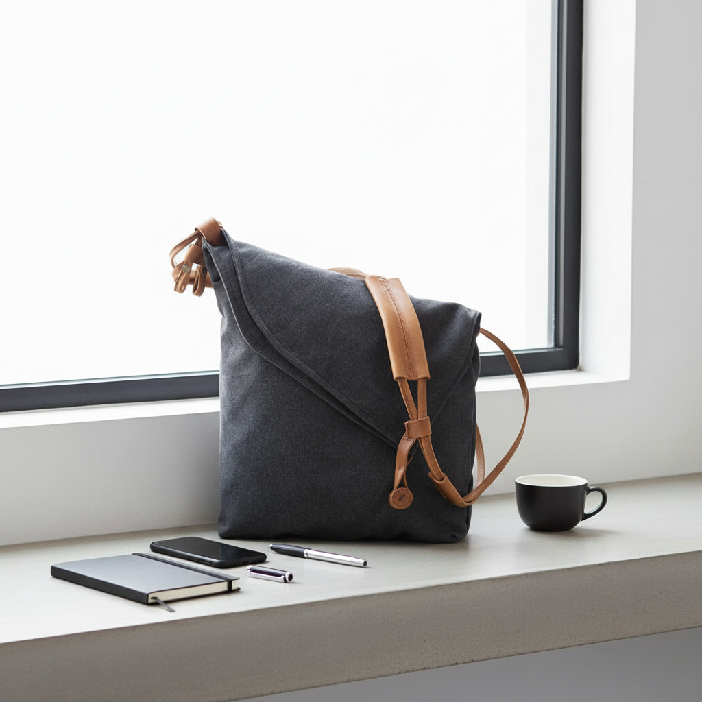 Crossbody retro art cloth bag
