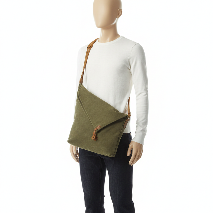 Crossbody retro art cloth bag