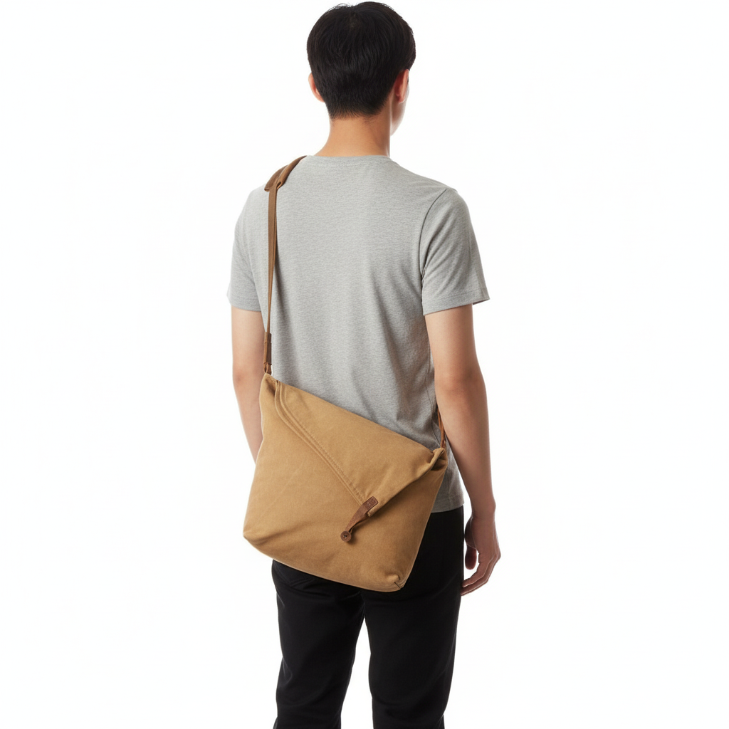 Crossbody retro art cloth bag