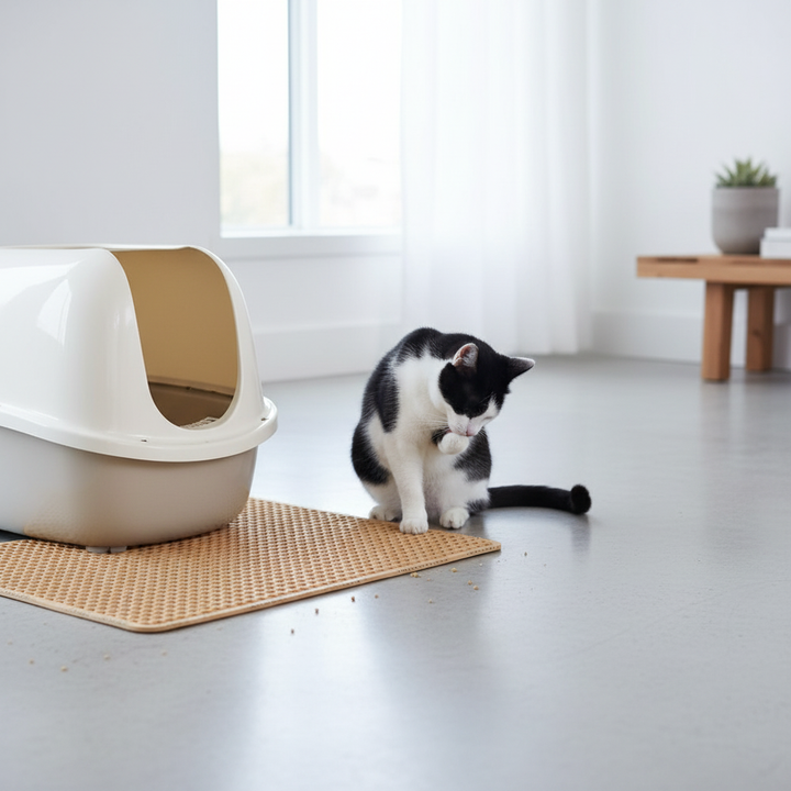 Double Layer Rice Shaped Cat Litter Pad