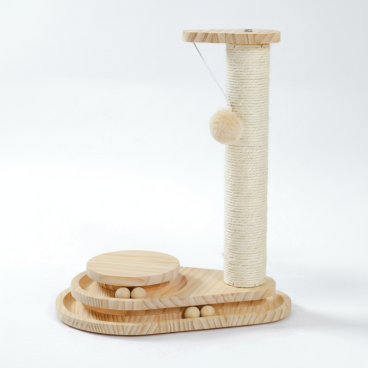 Indoor Cat Soft Scratching Board And Interactive Ball Track Toy Cat Rest And Grooming Supplies