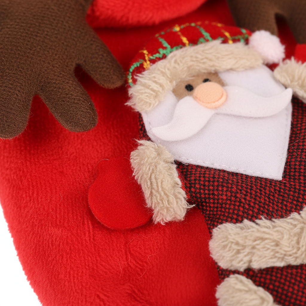 Pet Christmas Costume – Santa Claus Reindeer Outfit for Dogs & Cats