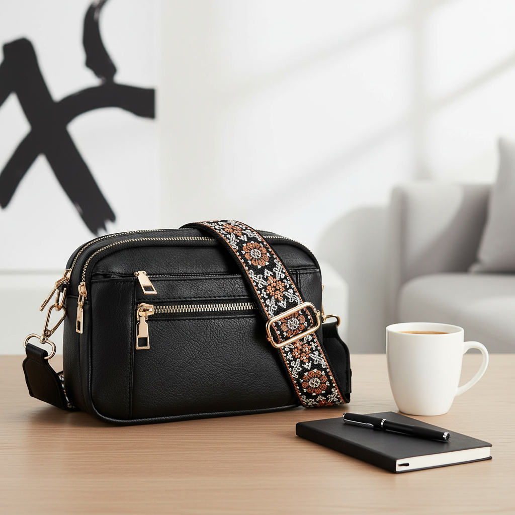 Women's PU Leather Crossbody Bag – Stylish Business & Daily Shoulder Bag