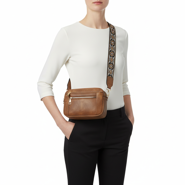 Women's PU Leather Crossbody Bag – Stylish Business & Daily Shoulder Bag