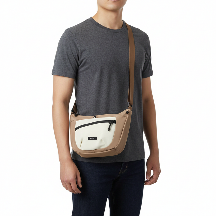 Women's Nylon Crossbody Messenger Bag – Lightweight Casual Shoulder Bag