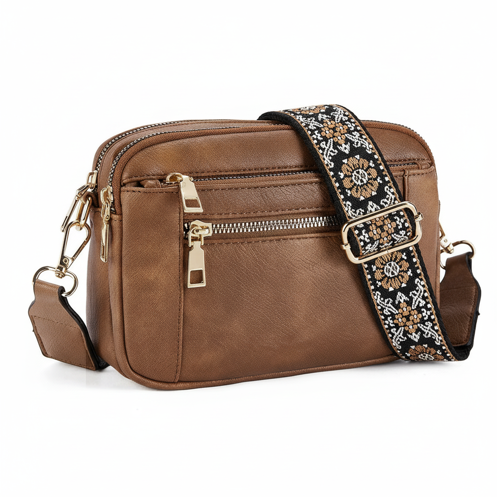 Women's PU Leather Crossbody Bag – Stylish Business & Daily Shoulder Bag