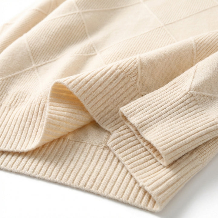 Loose High Collar Warm Sweater Solid Color Knitted Women