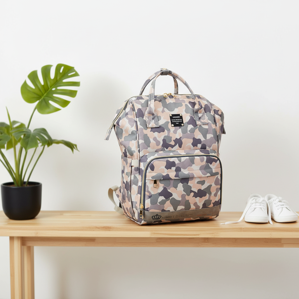 Large Capacity Diaper Backpack – Multi-Function Baby Mummy Travel Bag