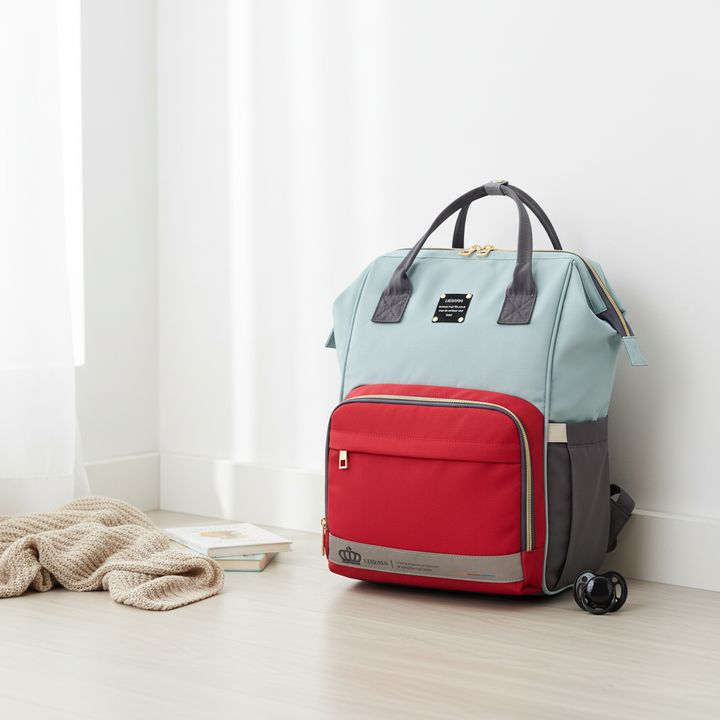 Large Capacity Diaper Backpack – Multi-Function Baby Mummy Travel Bag