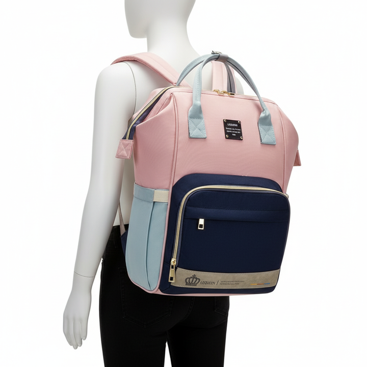 Large Capacity Diaper Backpack – Multi-Function Baby Mummy Travel Bag