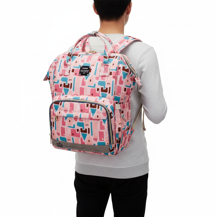 Large Capacity Diaper Backpack – Multi-Function Baby Mummy Travel Bag