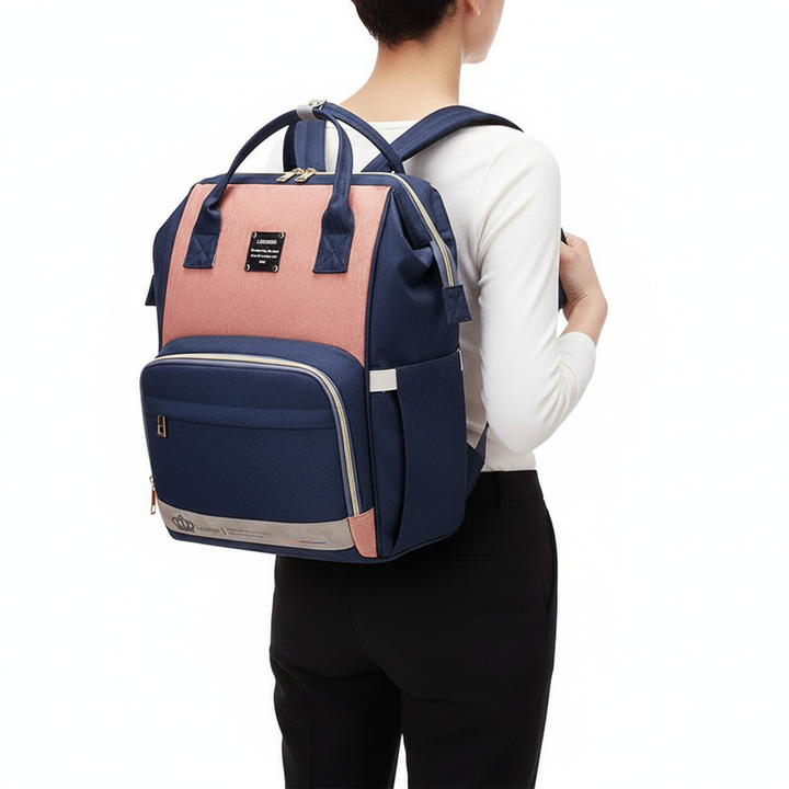 Large Capacity Diaper Backpack – Multi-Function Baby Mummy Travel Bag