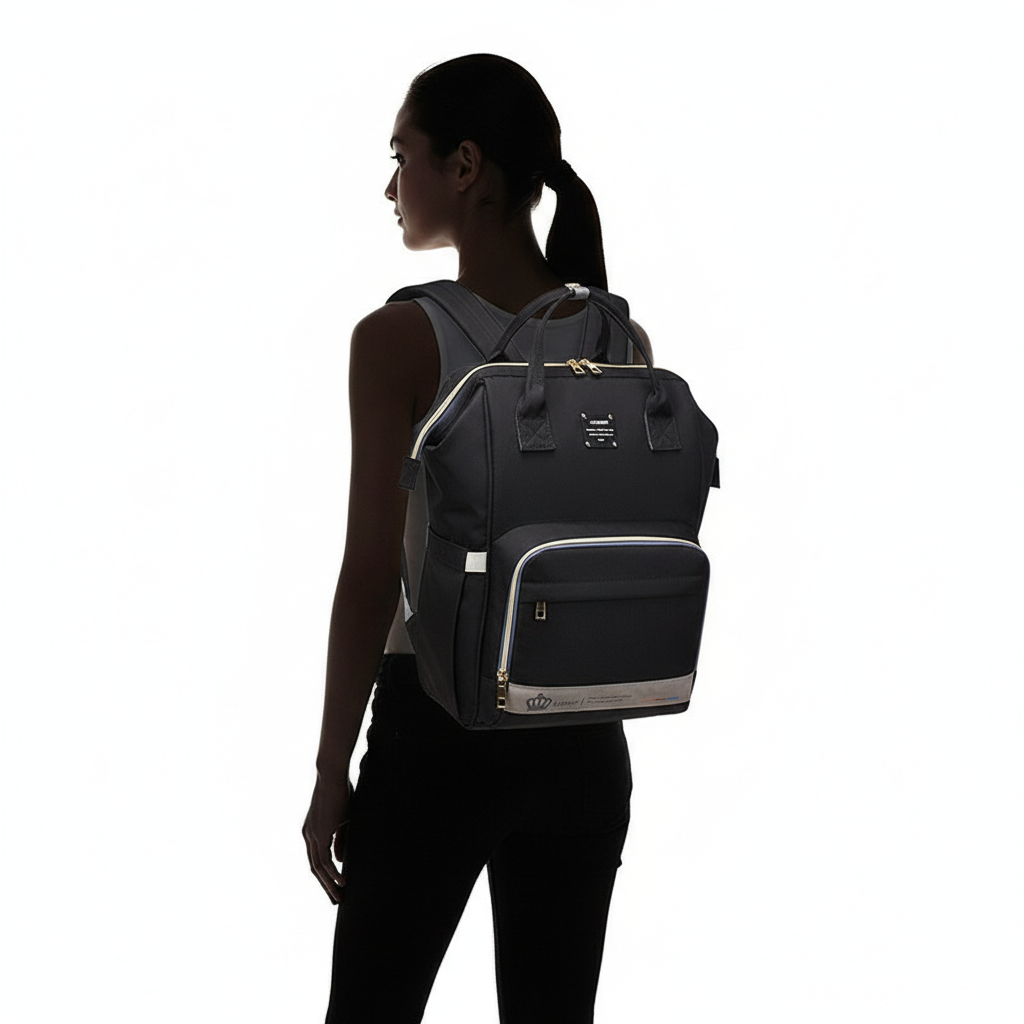 Large Capacity Diaper Backpack – Multi-Function Baby Mummy Travel Bag