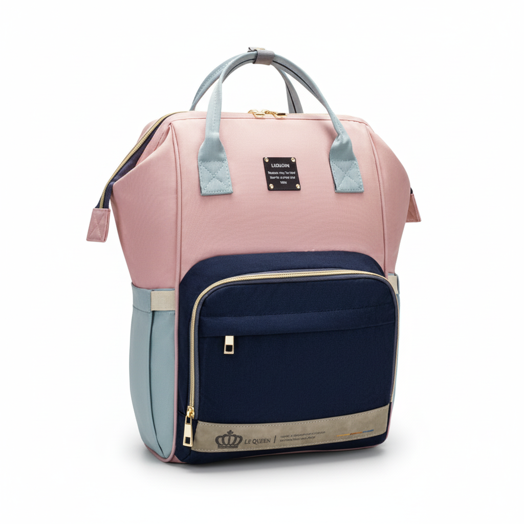 Large Capacity Diaper Backpack – Multi-Function Baby Mummy Travel Bag