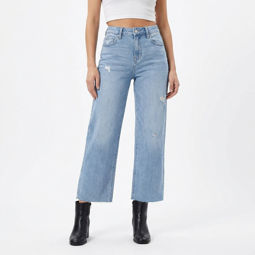 Women's High Waisted Loose Jeans