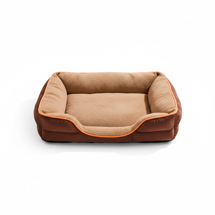 Memory Foam Pet Bed For Small Dogs & Cats With Washable Removable Cover Non-Slip Base Waterproof Liner