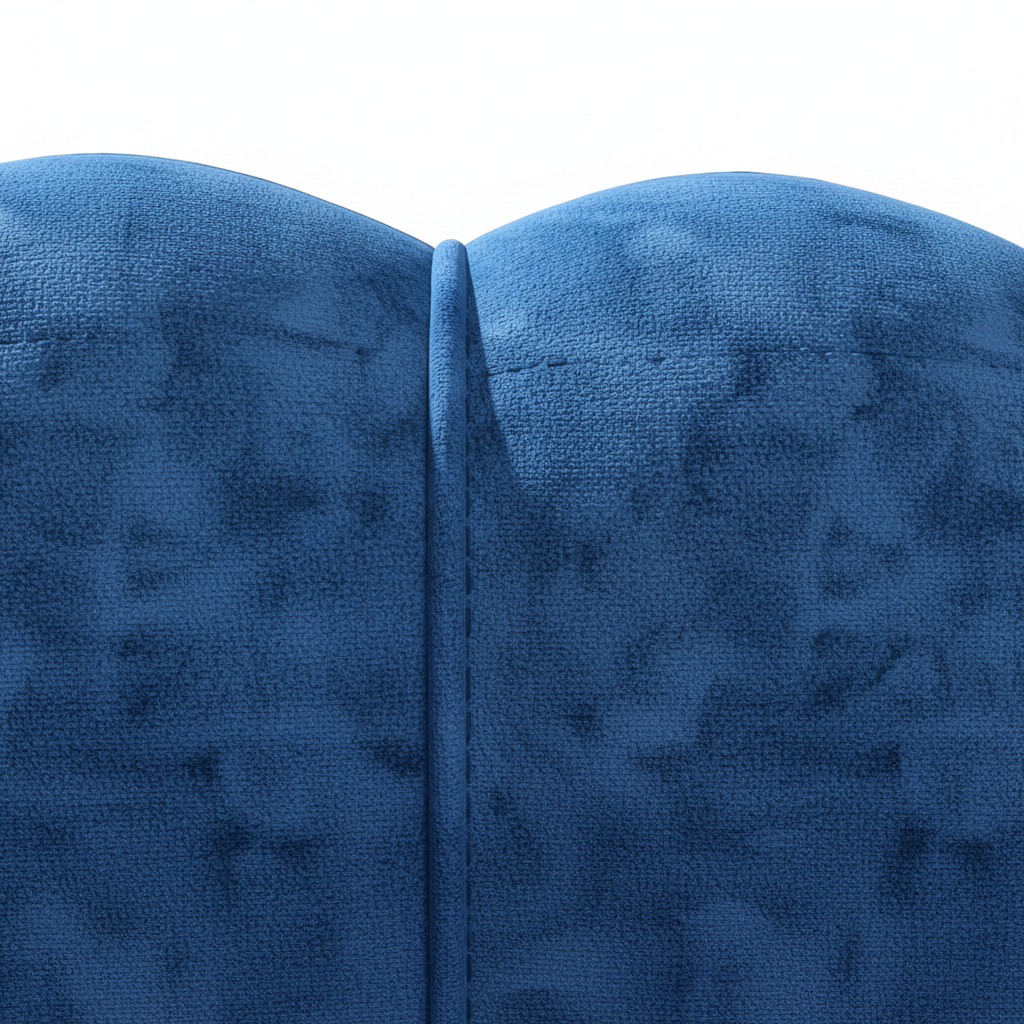 Pearl Design Pet Sofa for Medium and Large Sized Dogs, Pet Bed with Cushion and Solid Wood Legs, Dark Blue