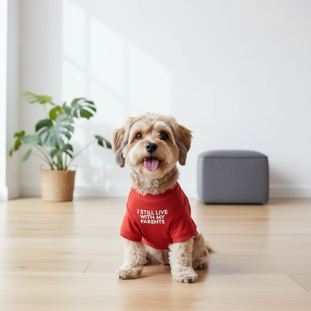 Funny Printed Pet T-Shirt – Soft Casual Clothing for Dogs & Cats